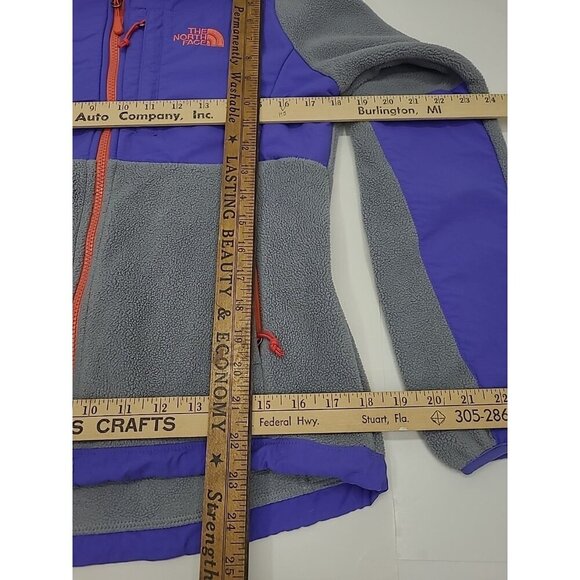 The North Face Jacket Women's Size Small Grey and Purple Full Zip Hiking Outdoor - Picture 5 of 8
